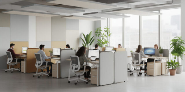 découvrez les meilleures solutions acoustiques pour améliorer le confort sonore dans un bureau partagé et favoriser concentration et productivité.