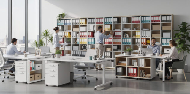 découvrez comment concevoir un système de rangement efficace et adapté aux espaces de travail flex office pour optimiser l'organisation et la productivité.