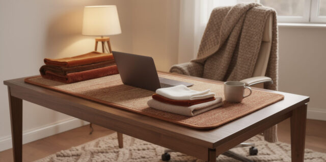 découvrez comment utiliser les matières textiles pour réchauffer et rendre votre bureau plus confortable, en alliant style et praticité.