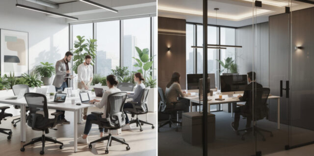 découvrez les avantages et inconvénients des open spaces et des bureaux fermés pour choisir l'aménagement idéal adapté à vos besoins professionnels.
